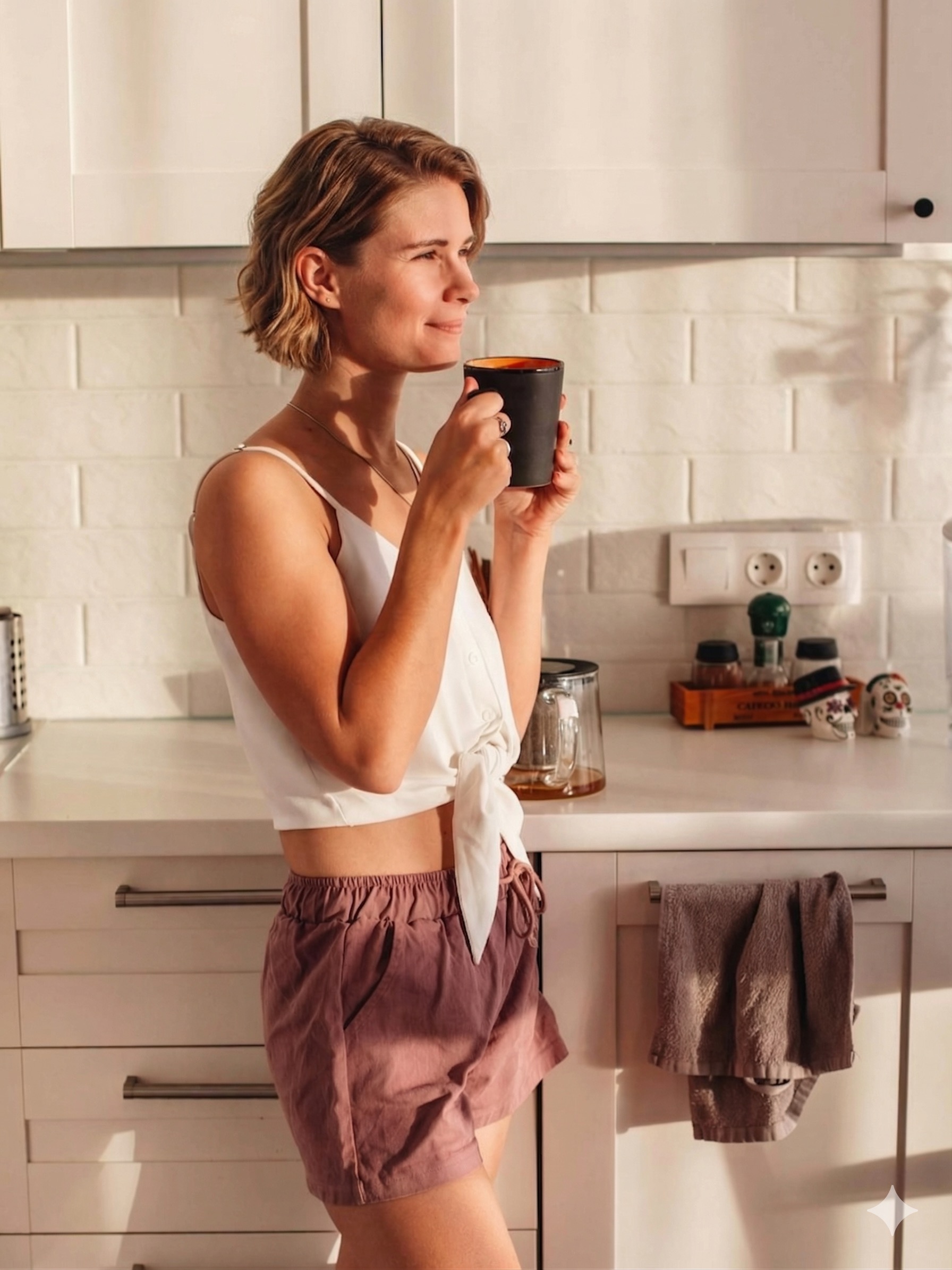 Утренний кофе на кухне