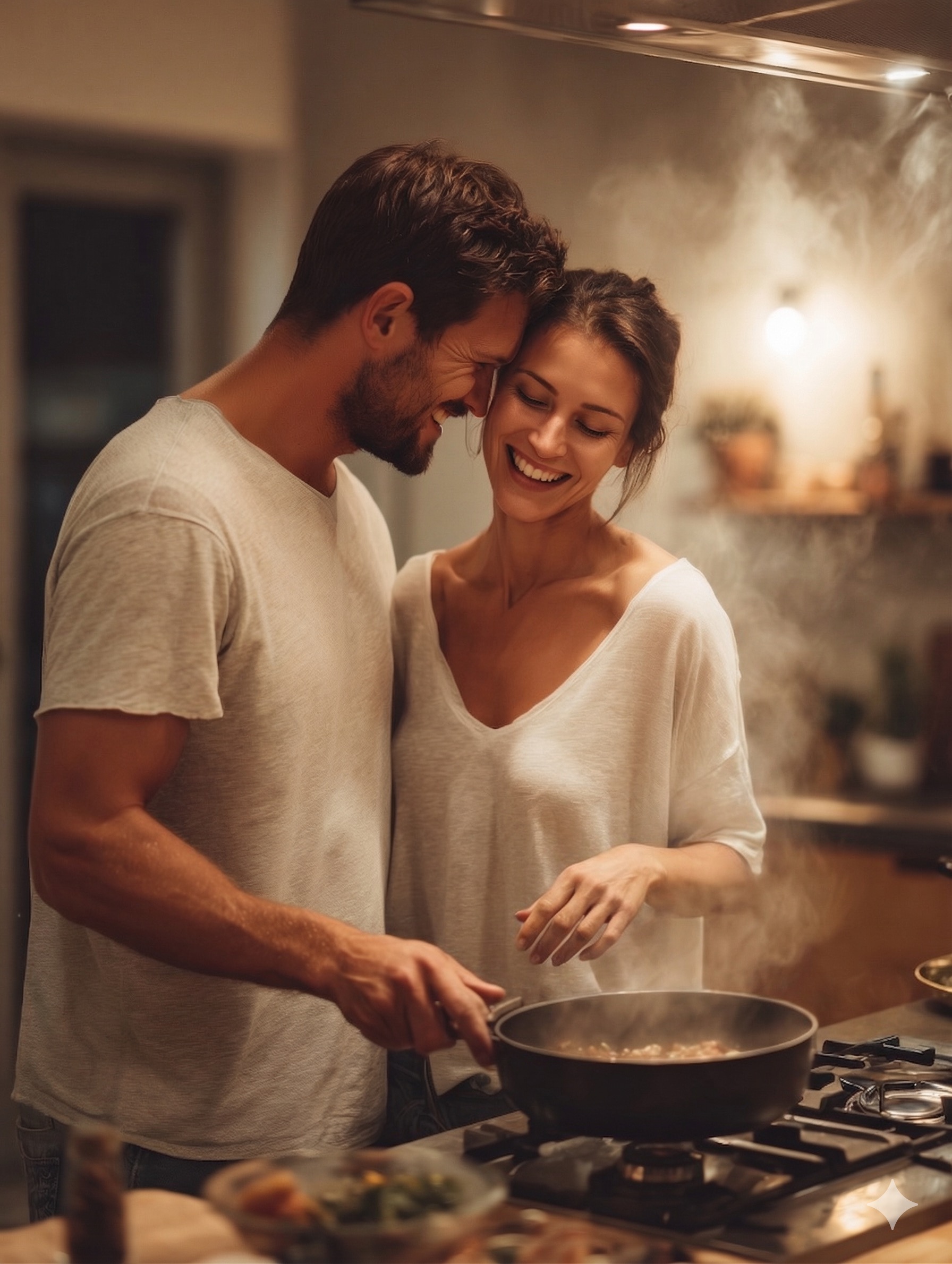 Совместная готовка на кухне